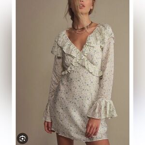 Free People Sweetest Thing Mini Dress Ivory Size 2